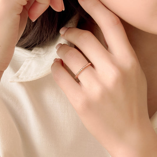 Beaded Ring, 2mm
