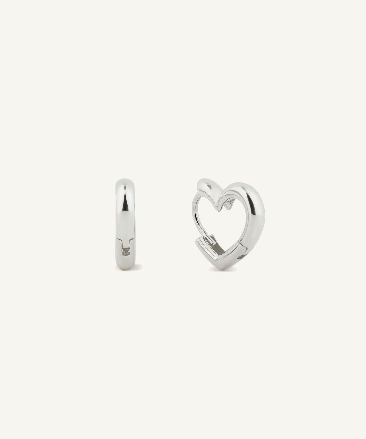 Heart Hoop Earrings
