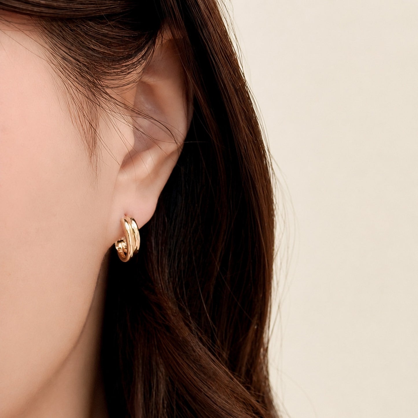 Double Band Hoop Earrings