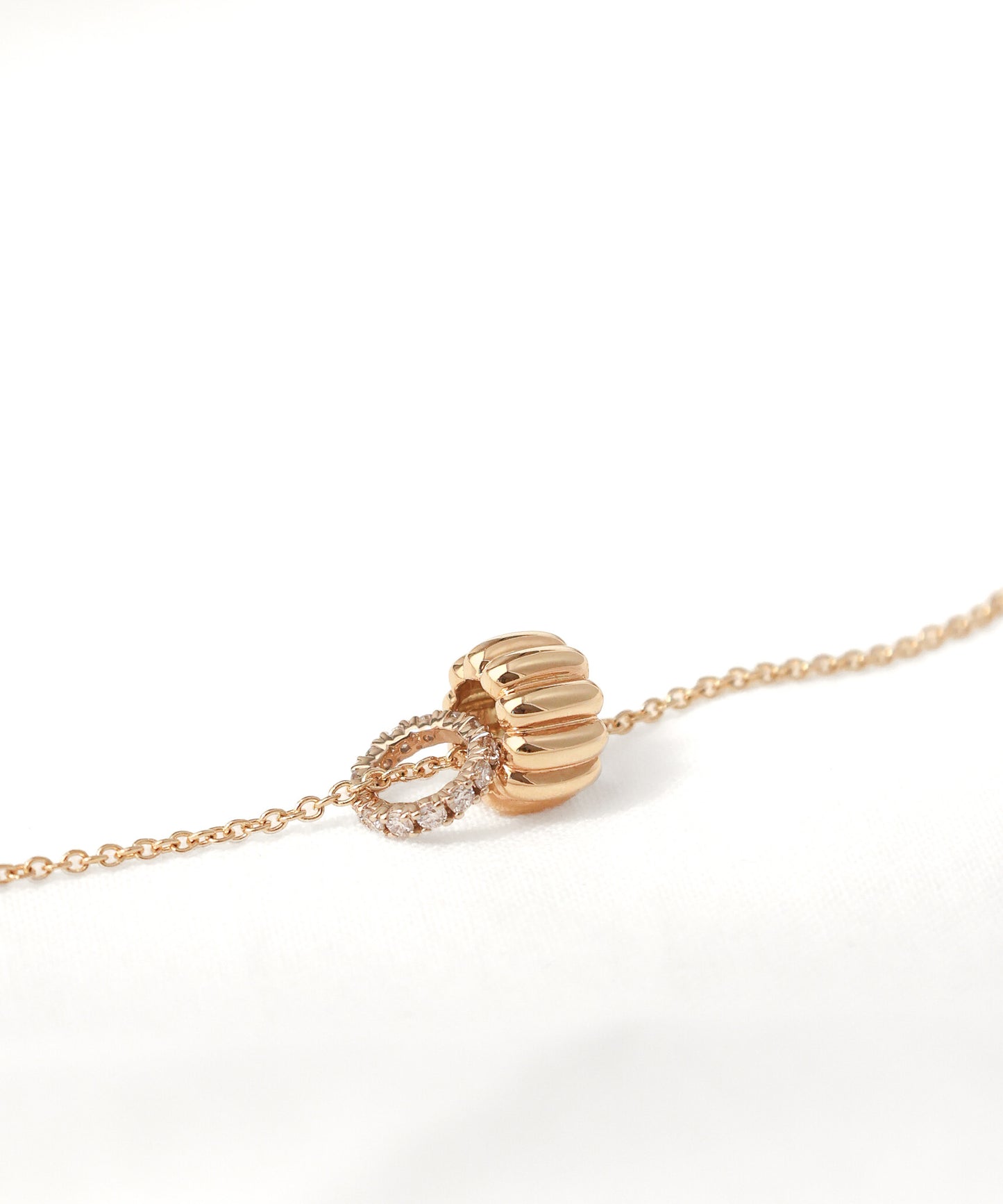 Canelé & Eternity Diamond Necklace