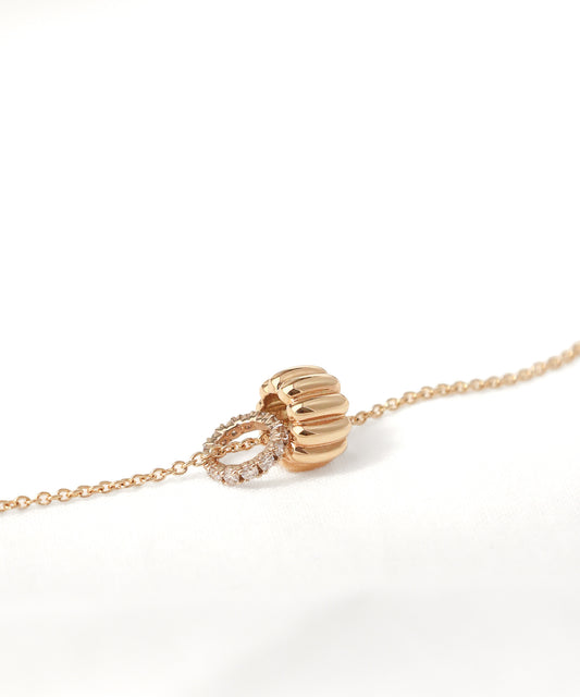 Canelé & Eternity Diamond Necklace