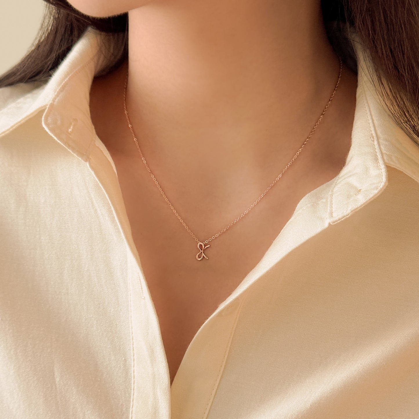 Golden Ribbon Necklace