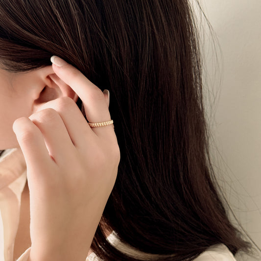 Puffy Ribbed Ring