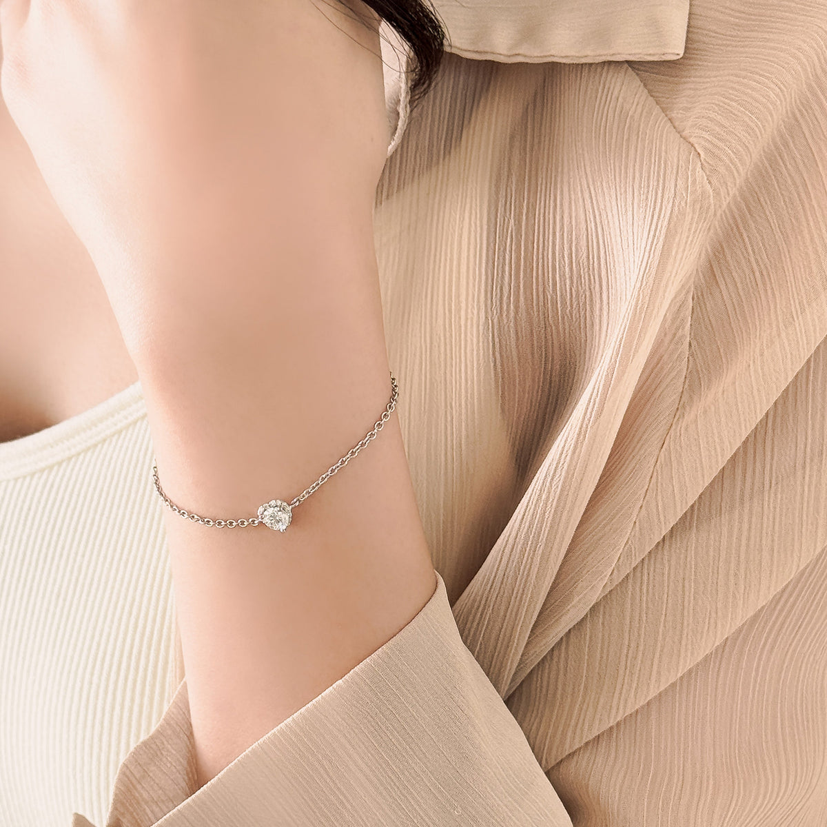 Heart Halo Bracelet