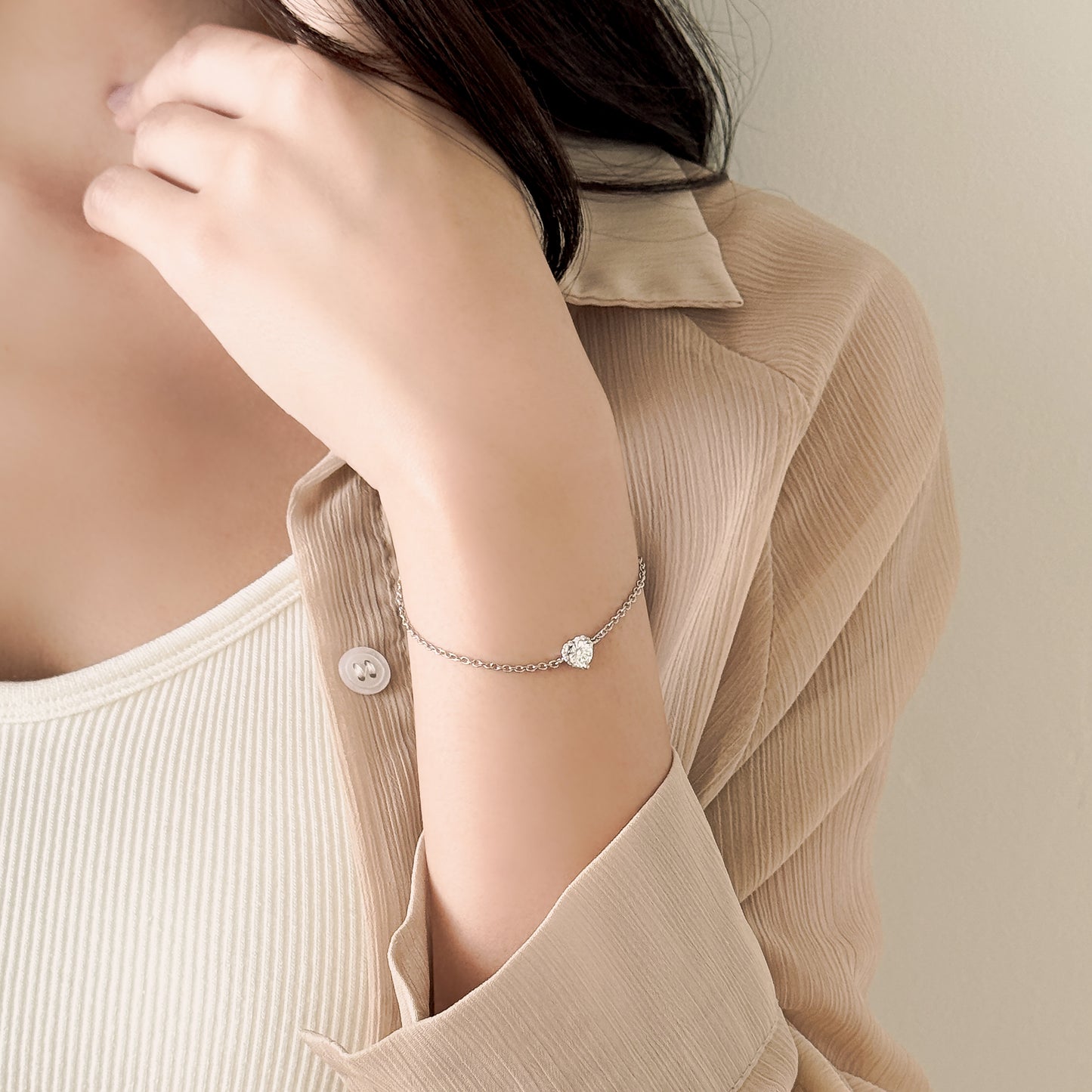 Heart Halo Bracelet