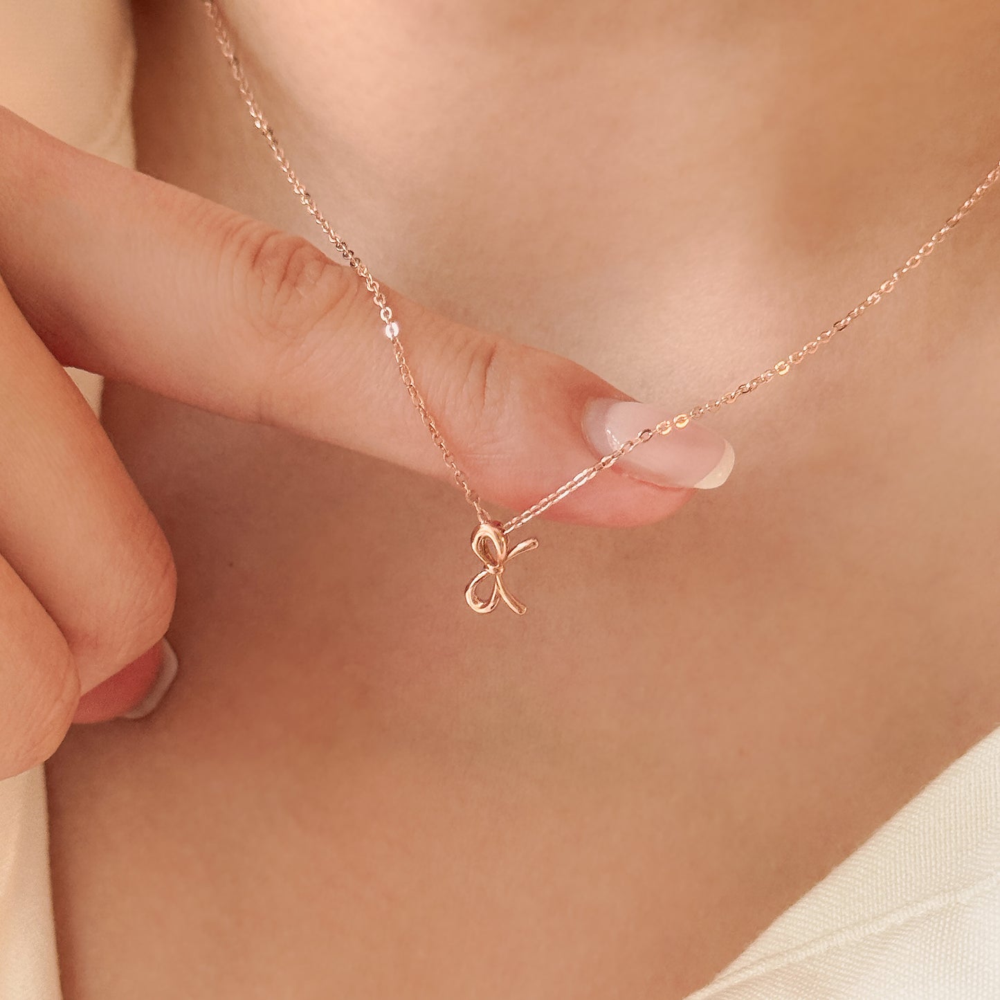 Golden Ribbon Necklace