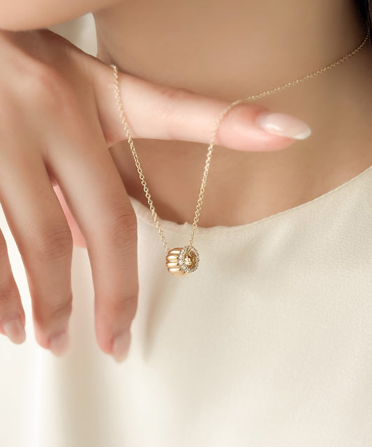 Canelé & Eternity Diamond Necklace