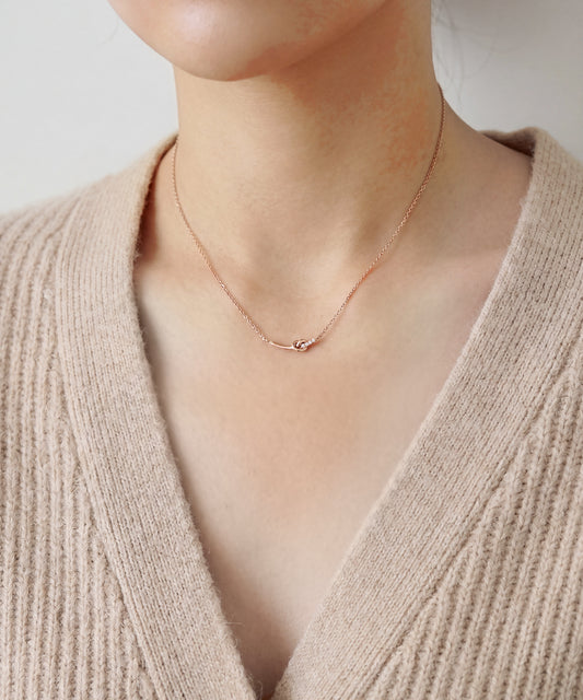 Heart Pretzel Necklace
