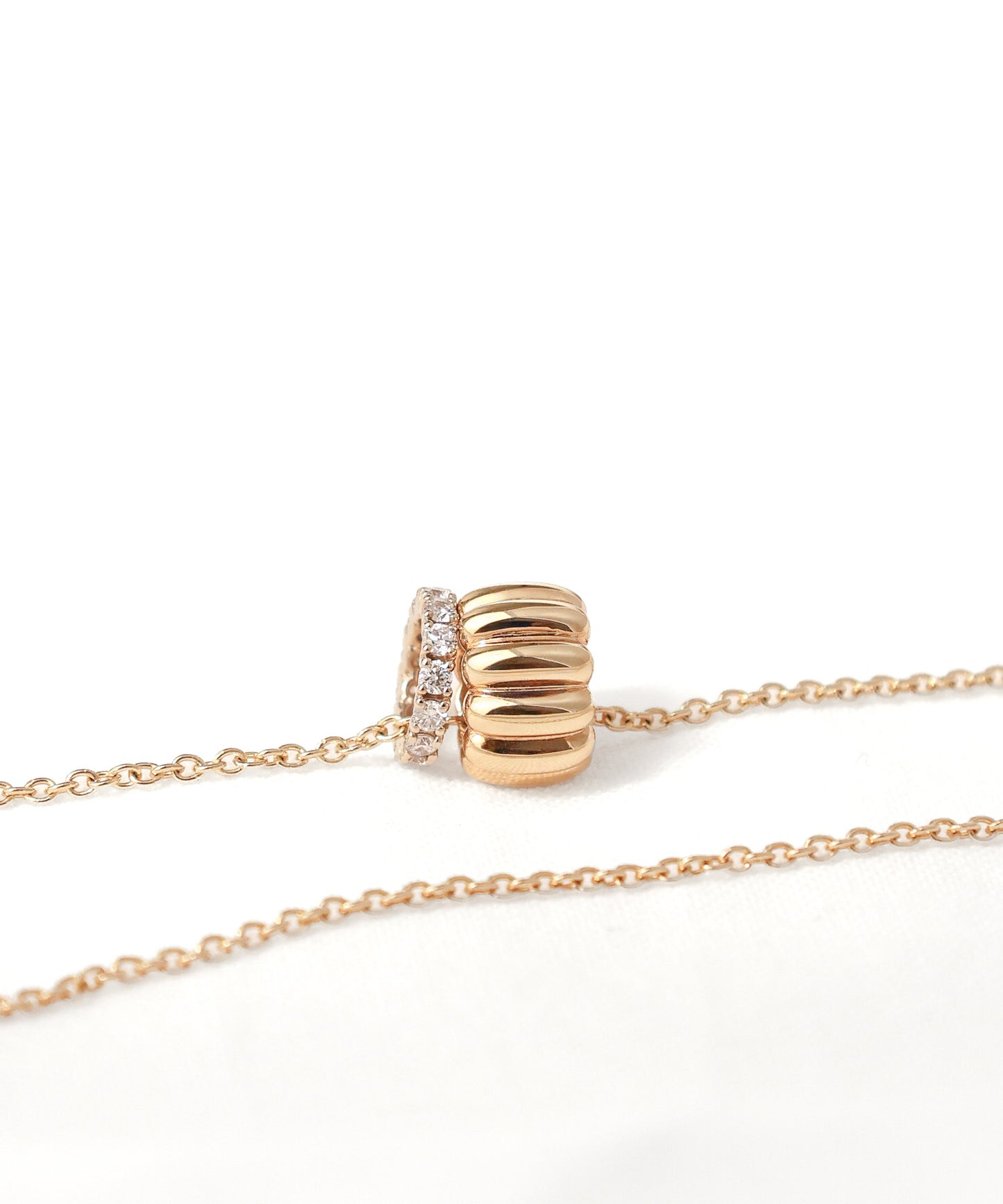 Canelé & Eternity Diamond Necklace