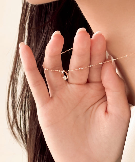 Flat Band Drop Necklace