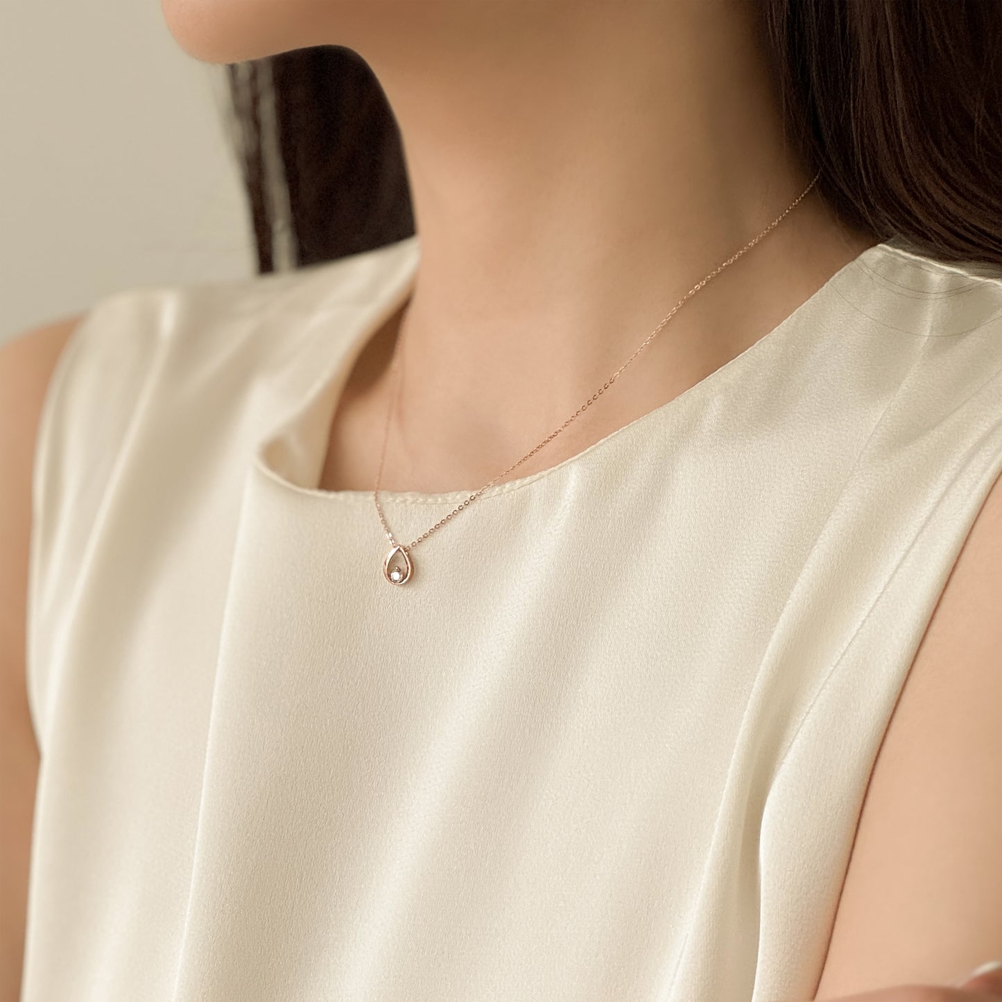 Luminous Drop Necklace