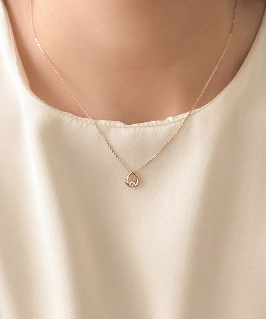 Flat Band Drop Necklace