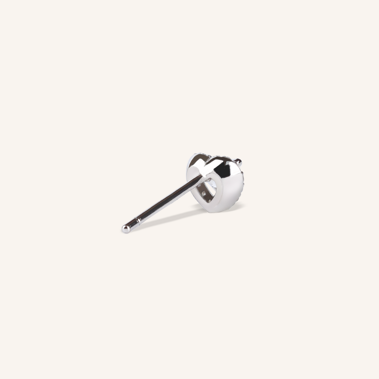 Heart Halo Stud Earrings