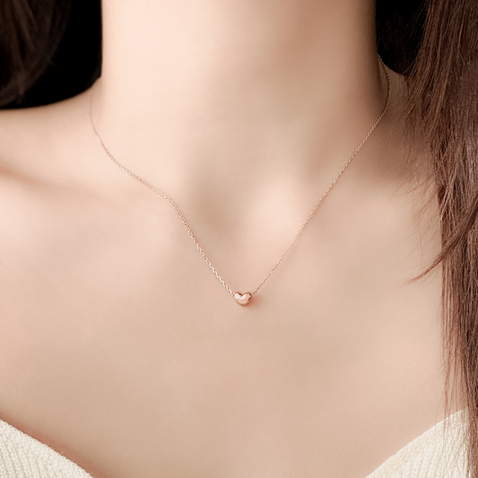 Puffed Heart Necklace