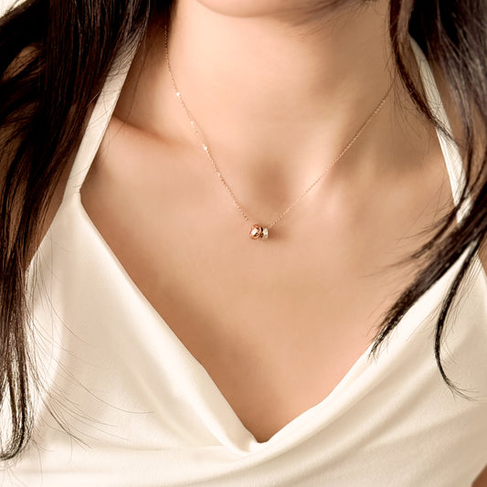 Two-Tone Duo Ring Necklace