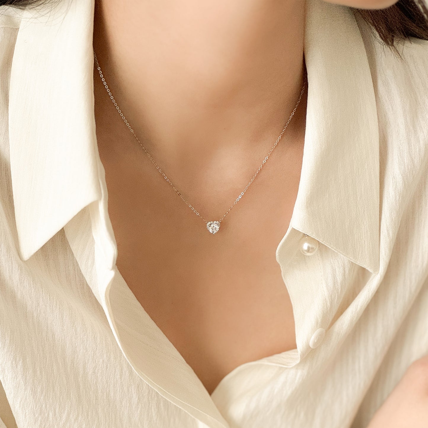 Heart Halo Necklace
