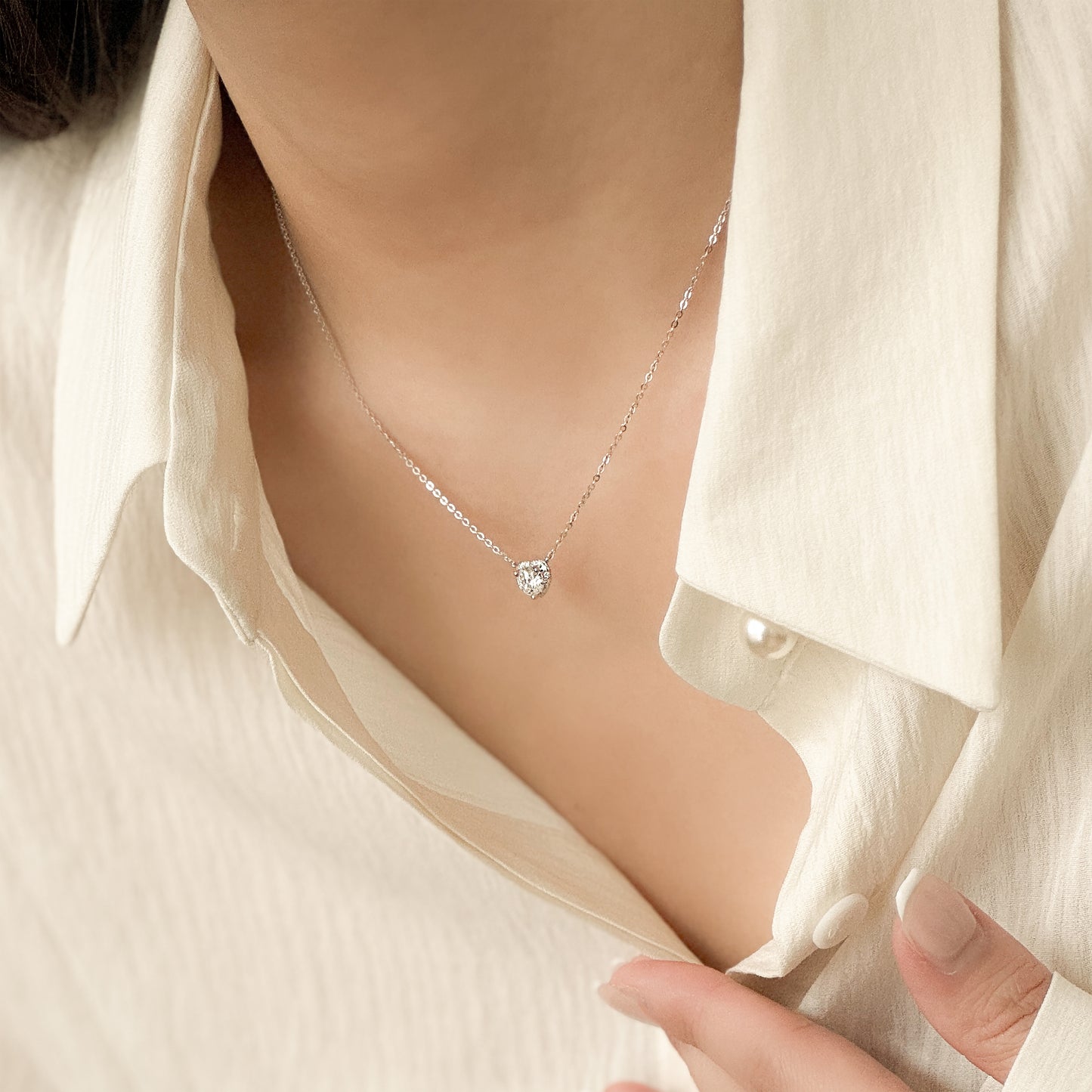 Heart Halo Necklace