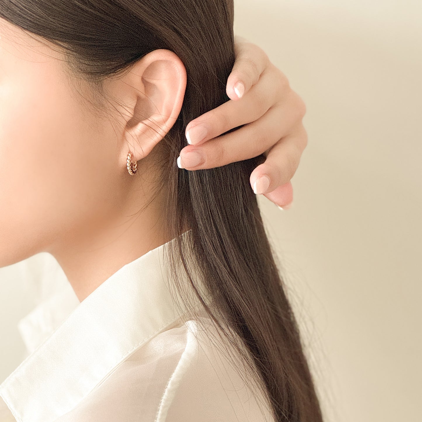 Brioche Hoop Earrings