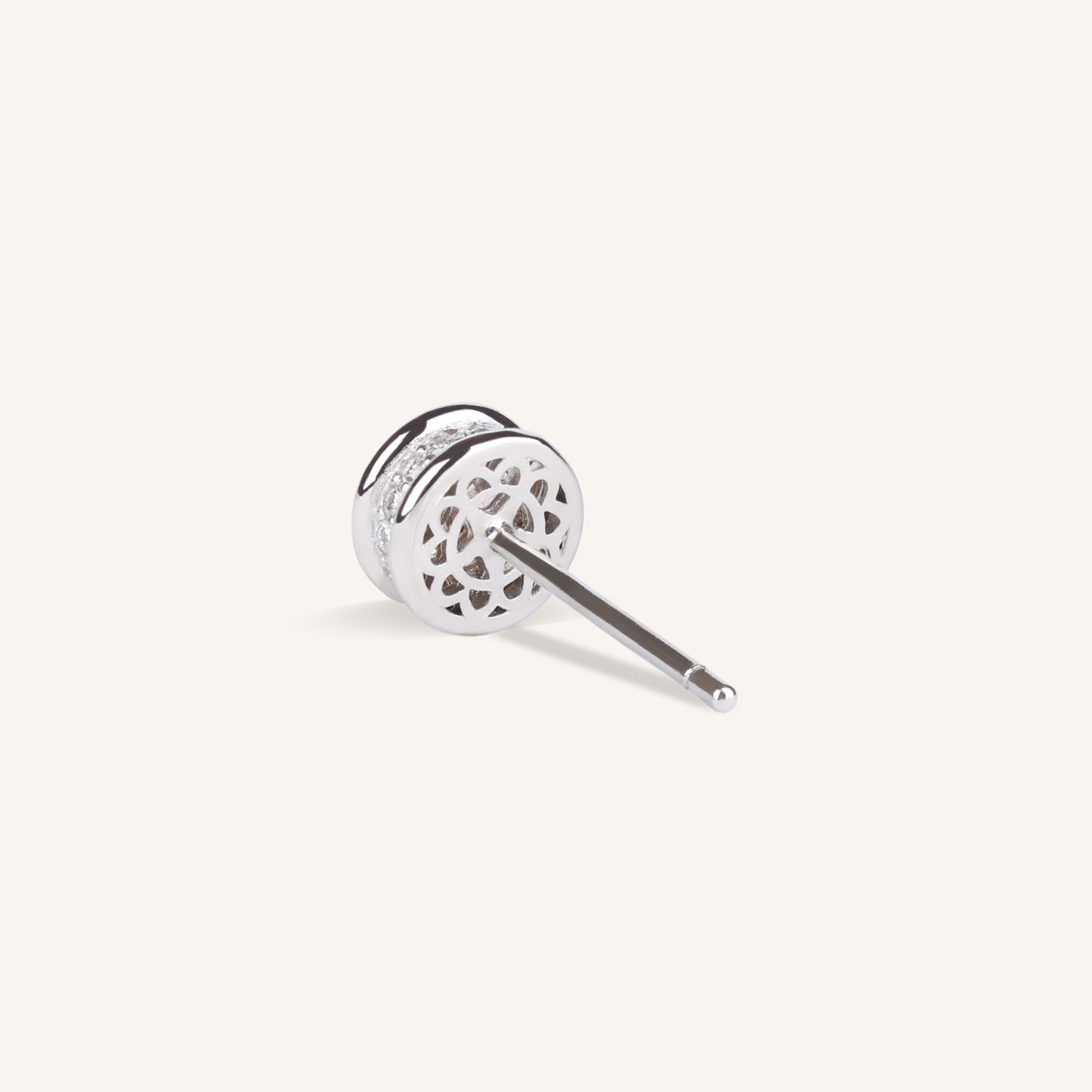 0.3ct Lab Grown Diamond Bezel Pavé Stud Earrings