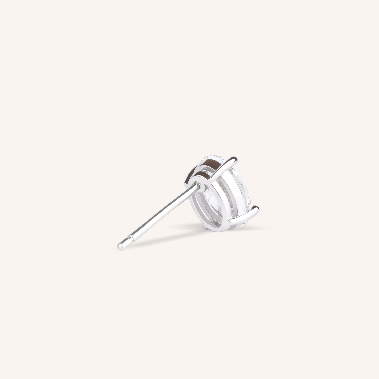 Oval Cut Lab Grown Diamond Stud Earrings