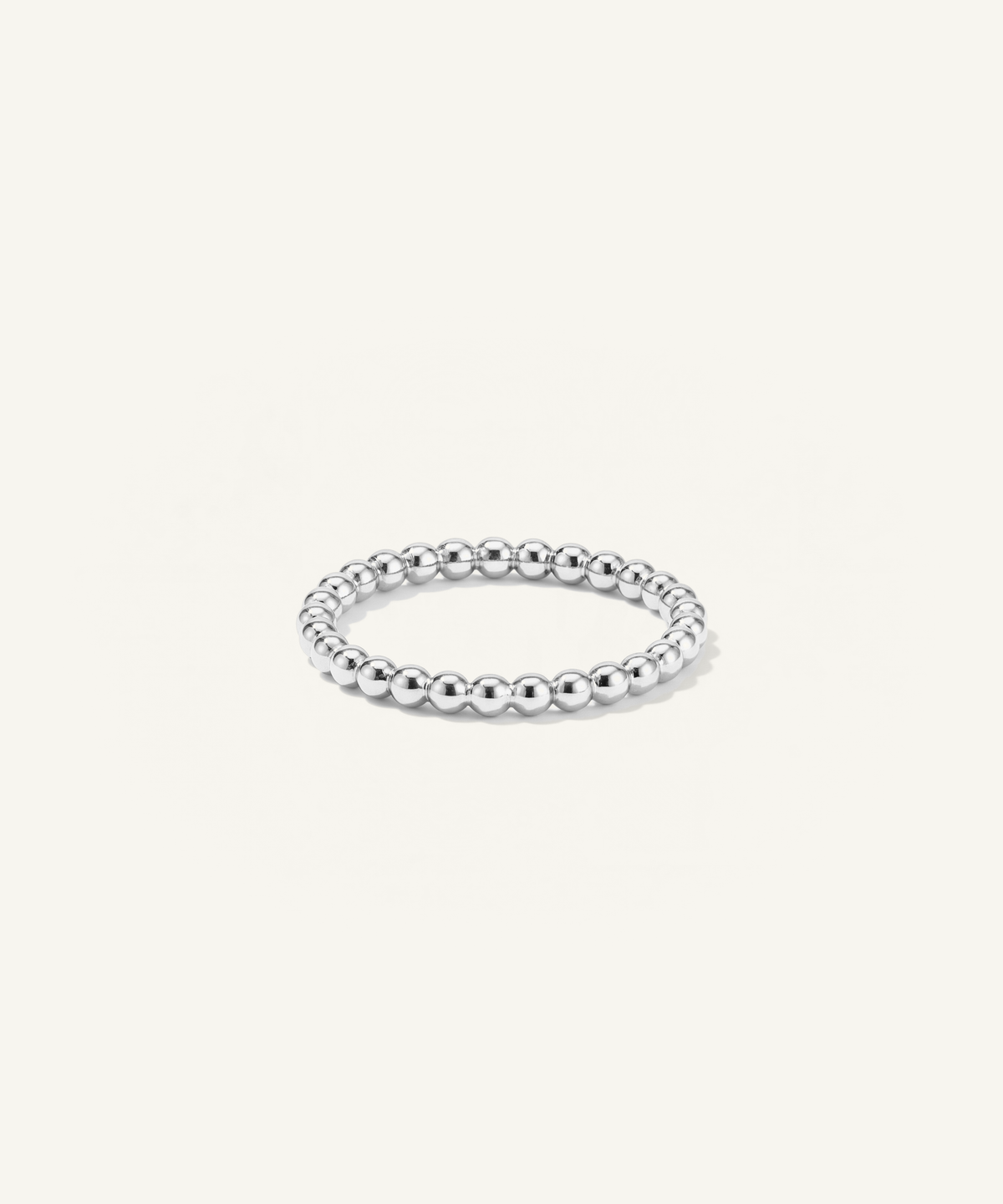 White Gold | shot 1 | White Gold Beaded Ring