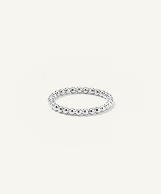 White Gold | shot 1 | White Gold Beaded Ring