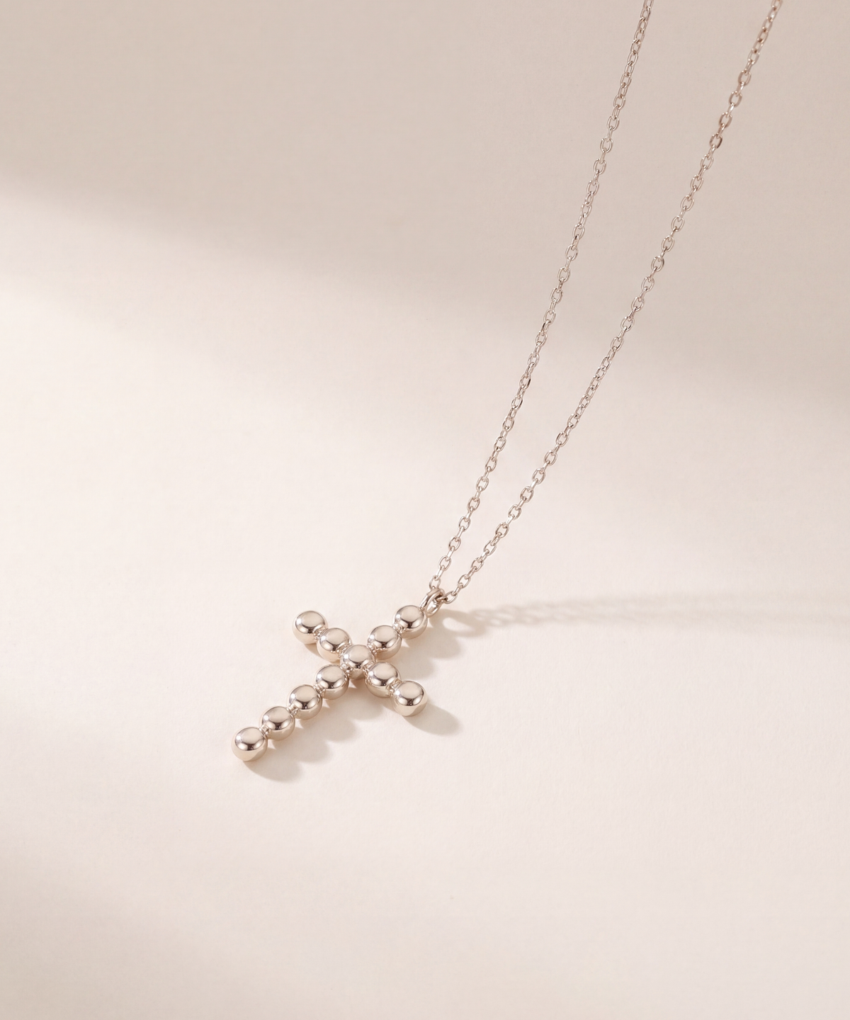 Lab Grown Diamond Bezel Cross Necklace