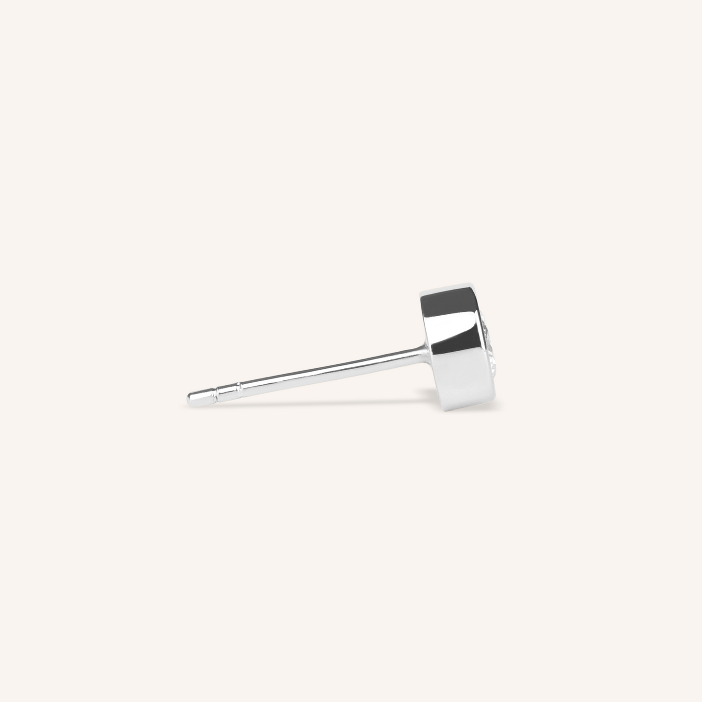 0.3ct Lab Grown Diamond Bezel Stud Earrings