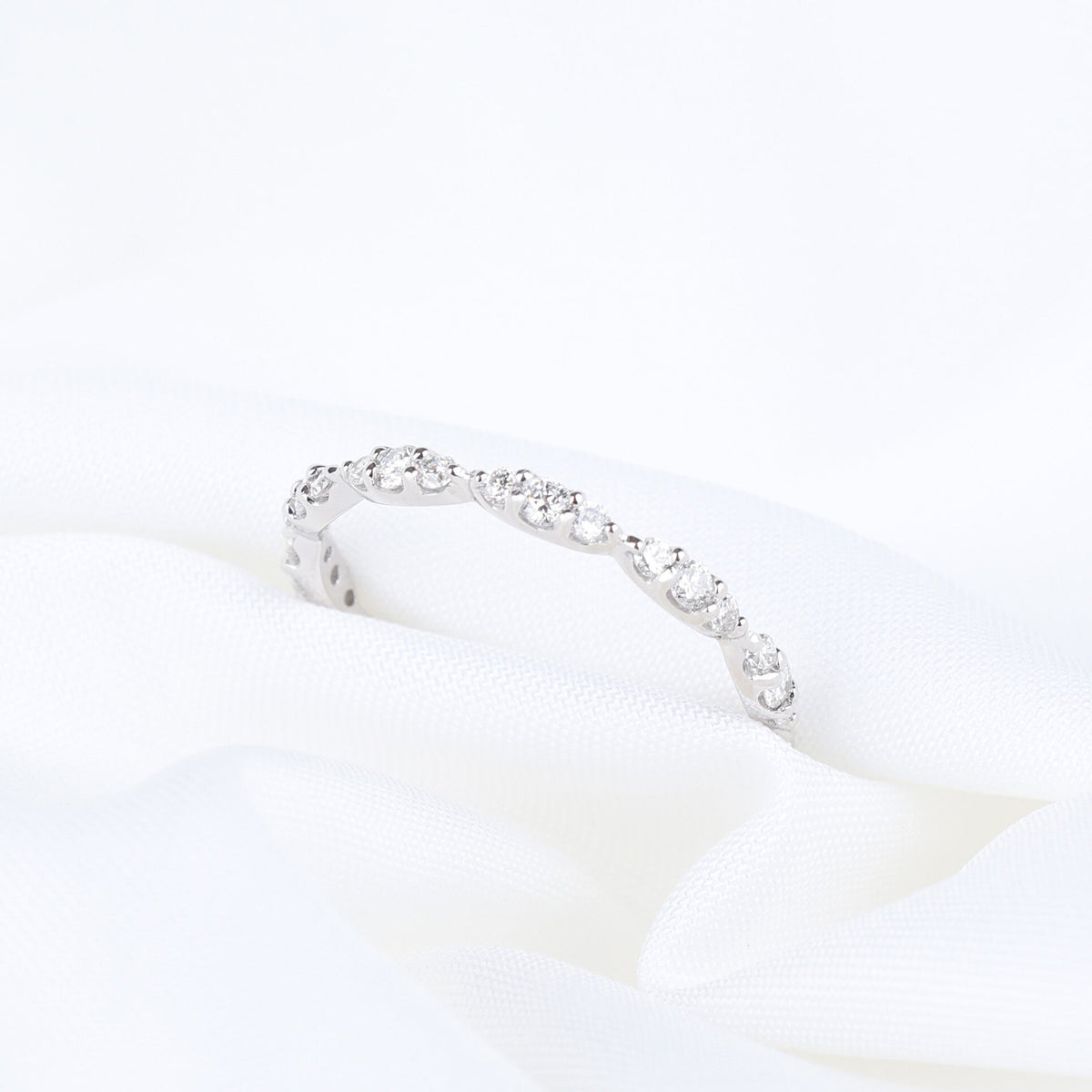 Lab Grown Diamond Marquise Half Eternity Band