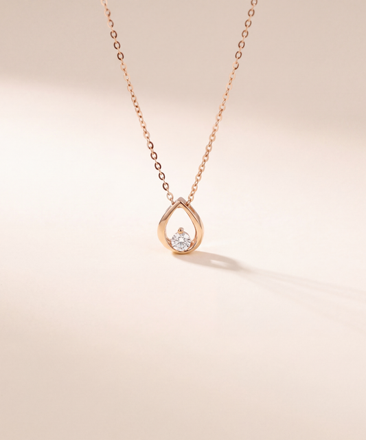 Flat Band Drop Necklace