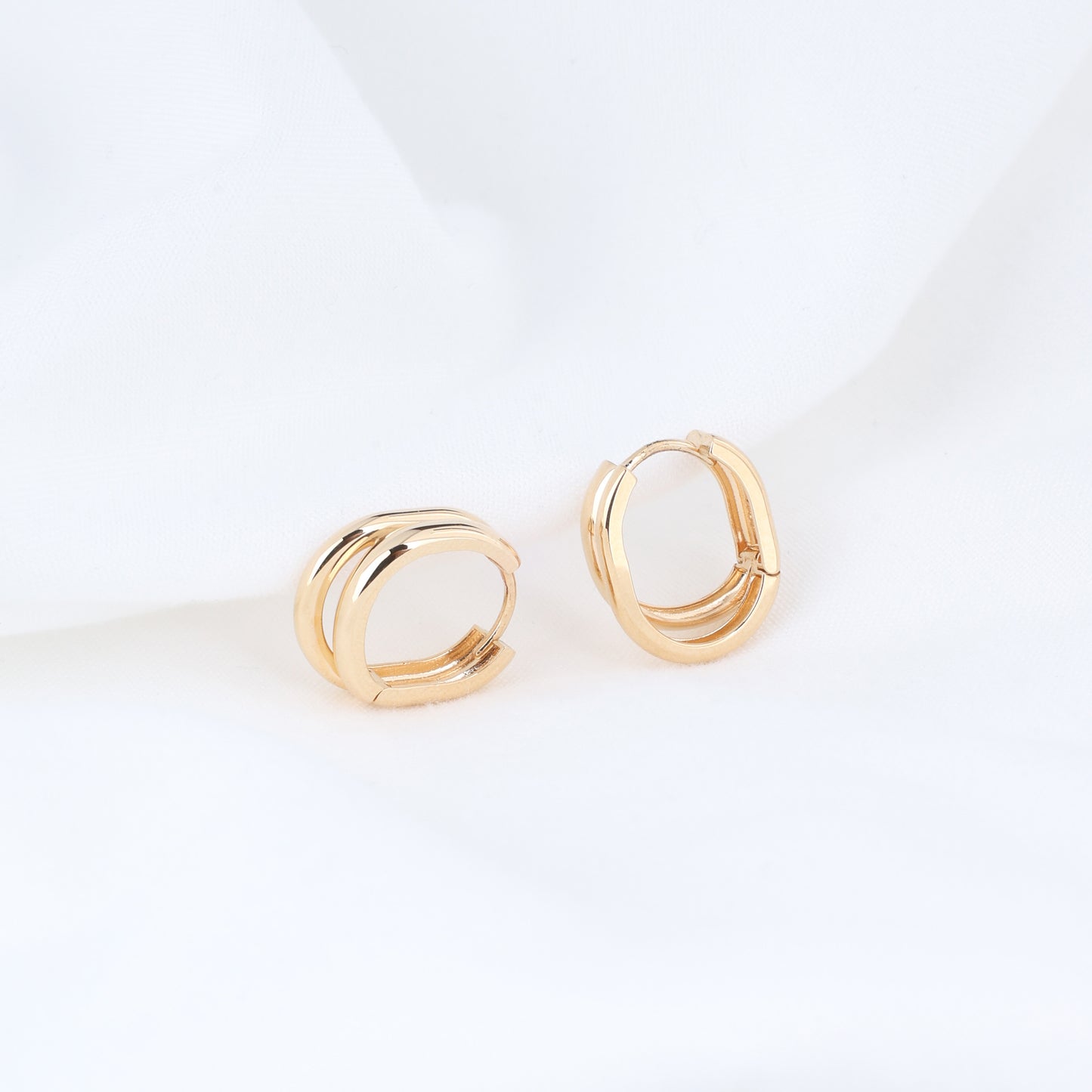 Double Band Hoop Earrings