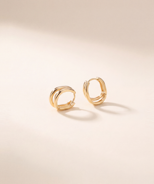 Double Band Hoop Earrings