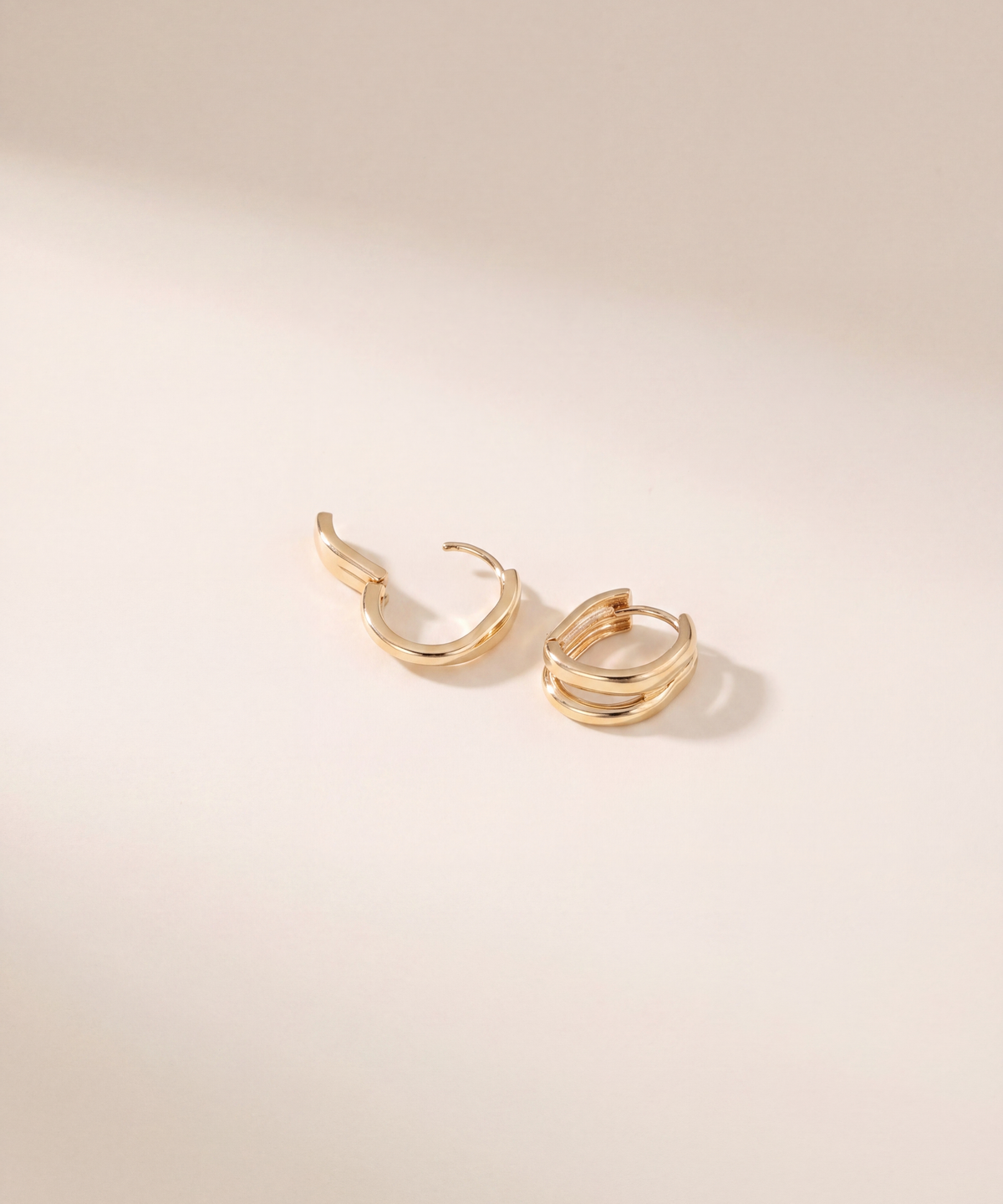 Double Band Hoop Earrings
