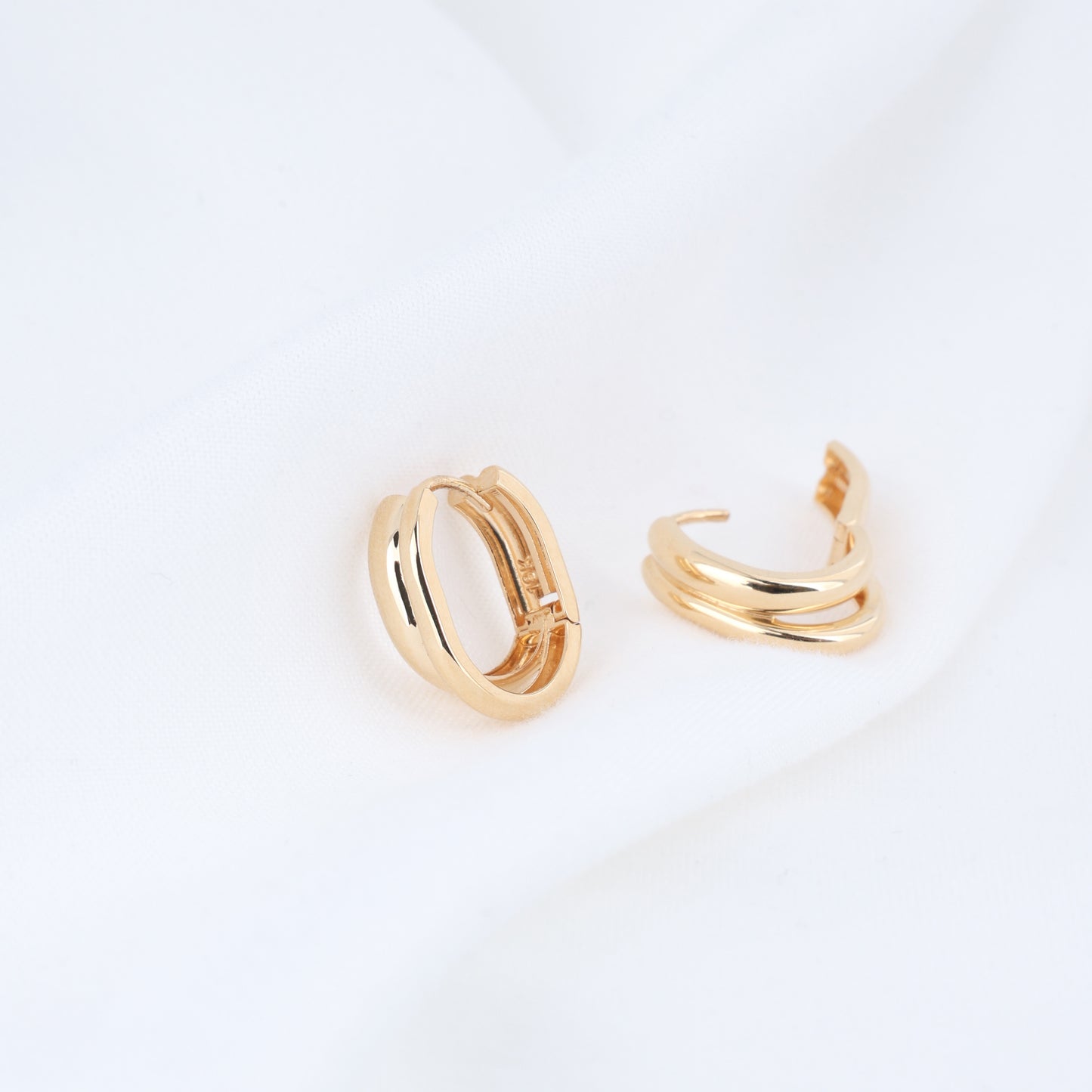 Double Band Hoop Earrings