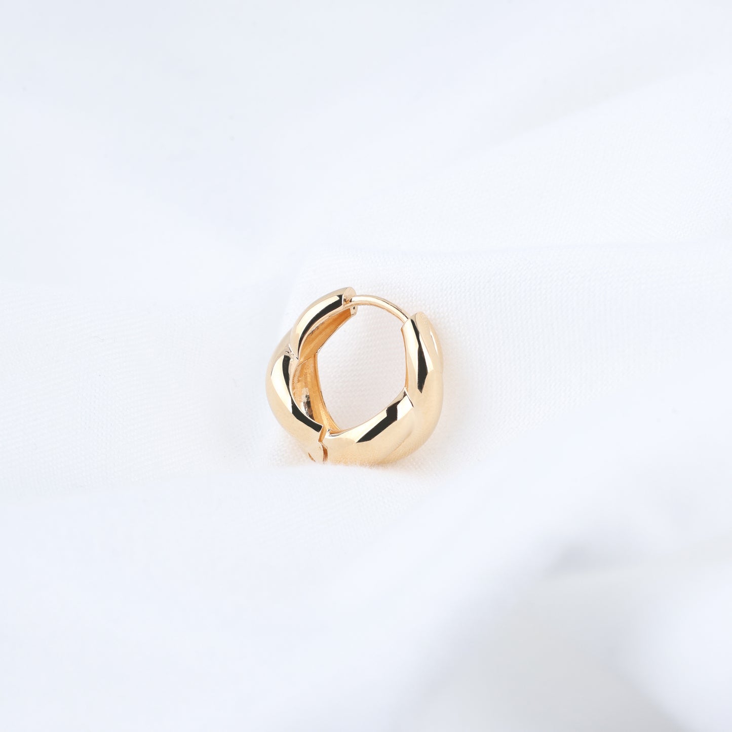 Twist Donut Hoop Earrings