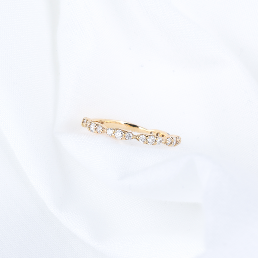 Lab Grown Diamond Marquise Half Eternity Band