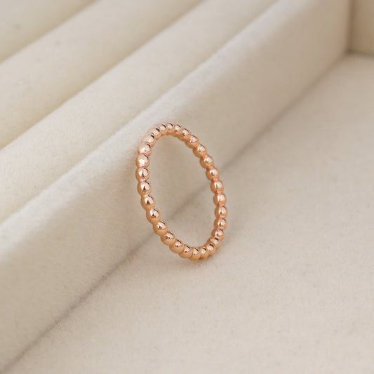 Beaded Ring, 2mm