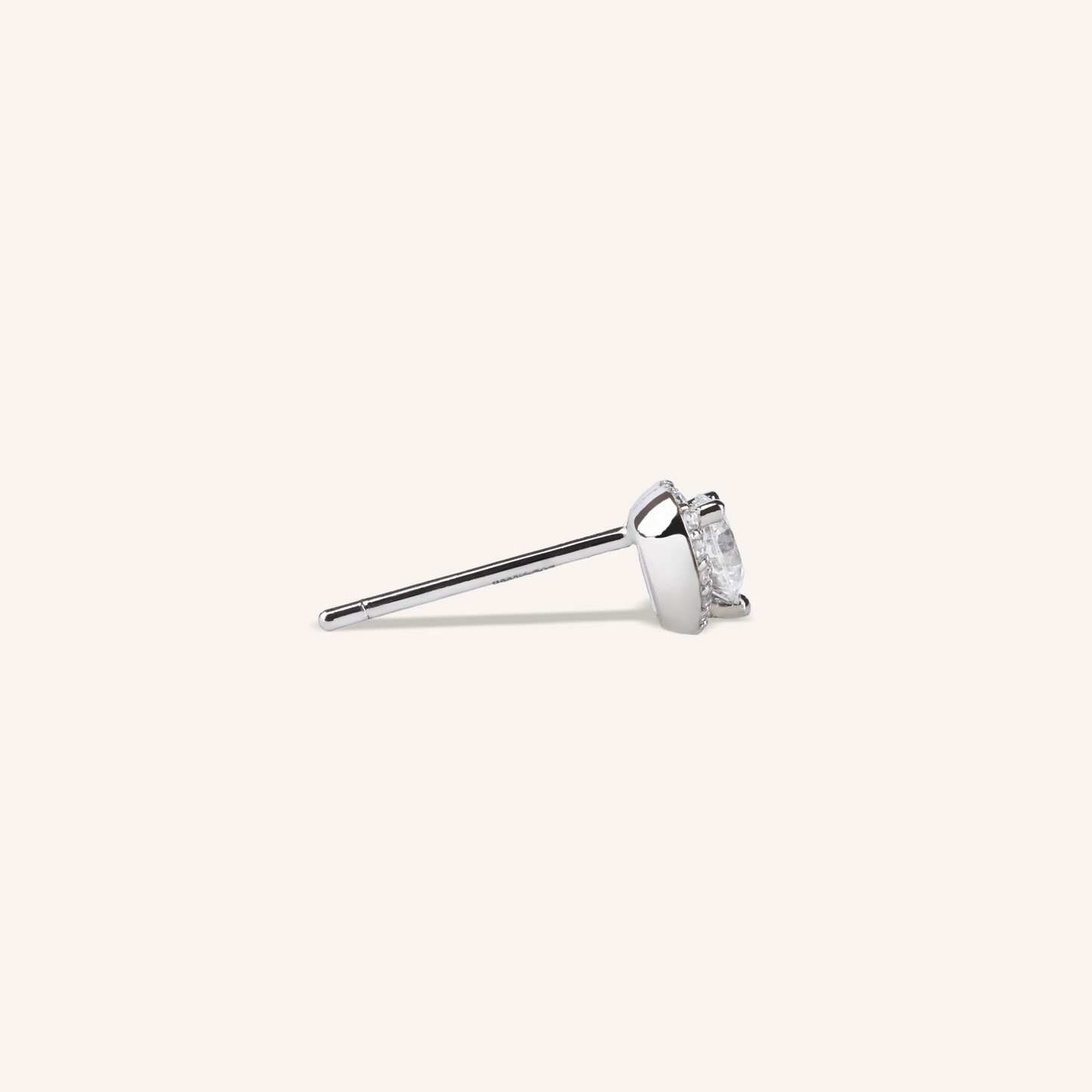 Heart Halo Stud Earrings