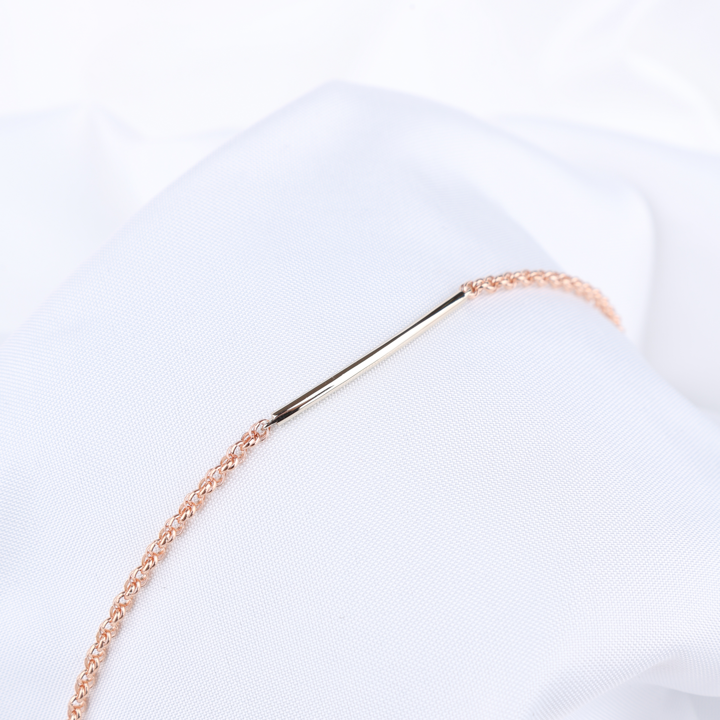 Two Tone Double Link Bracelet