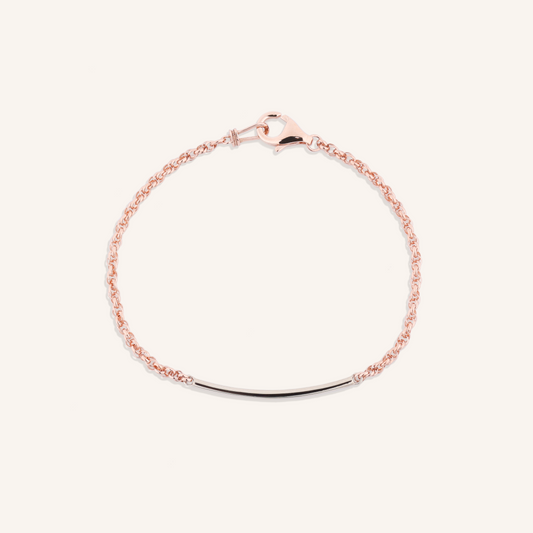 Two Tone Double Link Bracelet