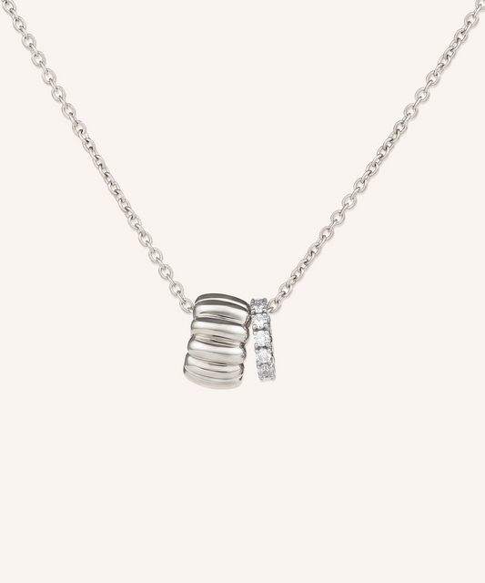 Canelé & Eternity Diamond Necklace