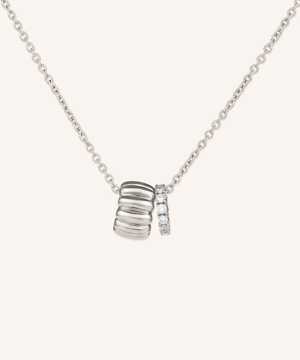 Canelé & Eternity Diamond Necklace