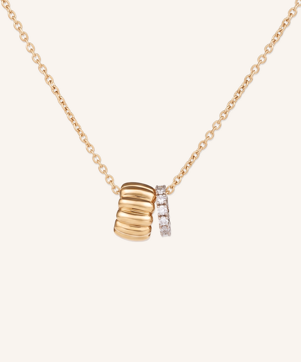 Canelé & Eternity Diamond Necklace