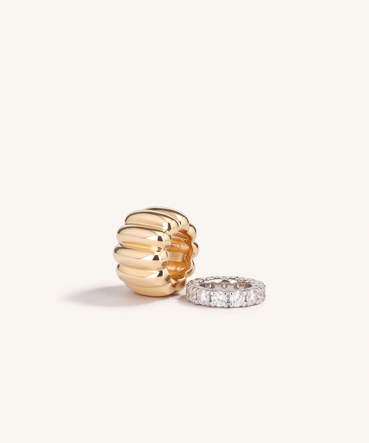 Canelé & Eternity Diamond Necklace