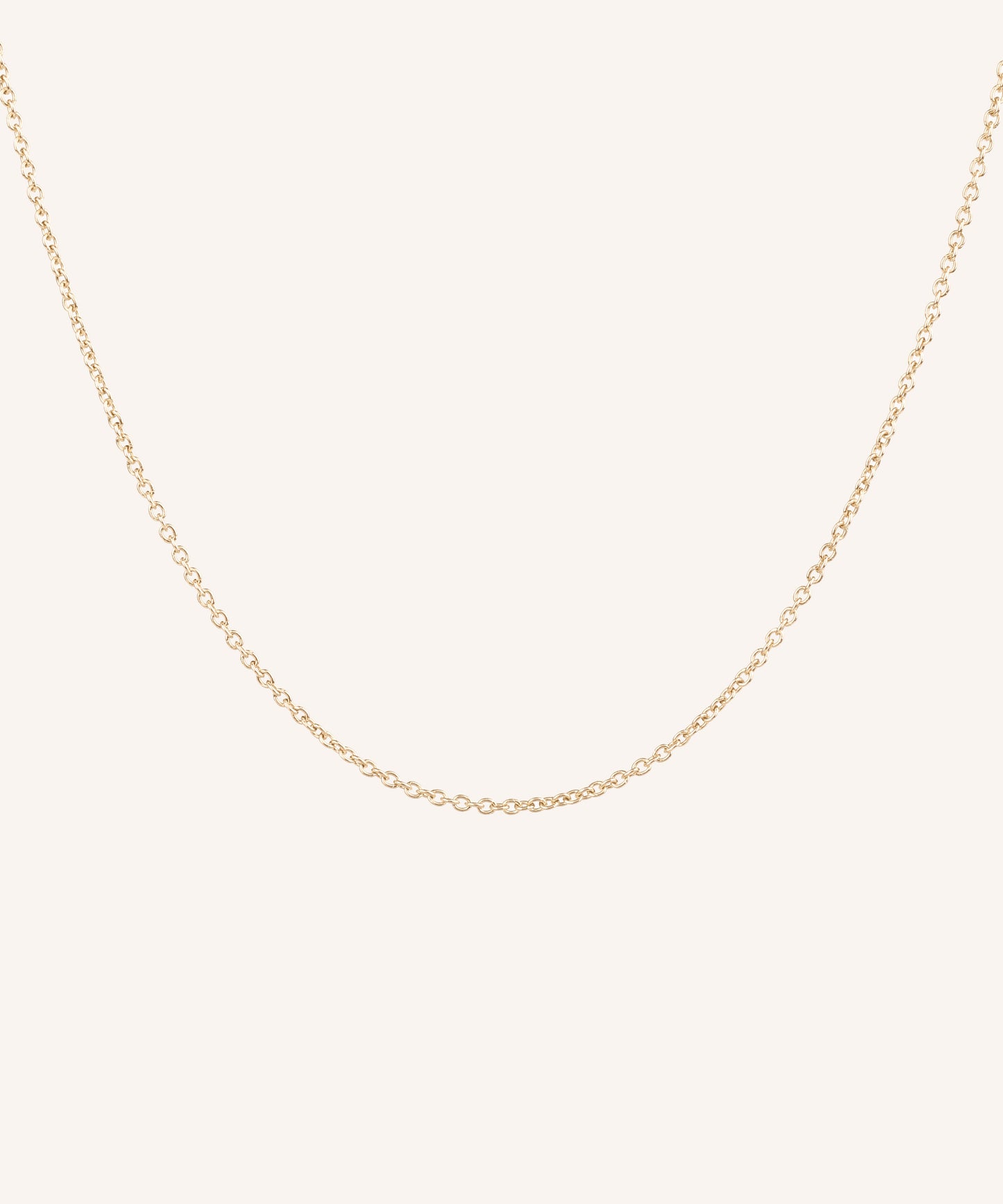 Cable Chain Necklace, 1.5mm