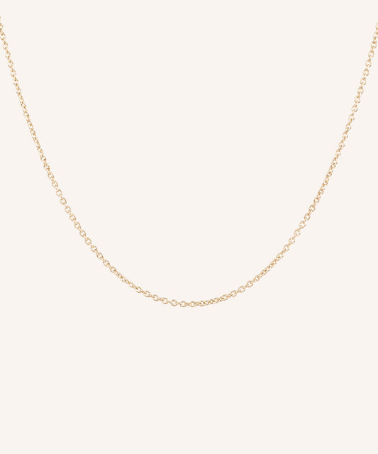 Cable Chain Necklace, 1.5mm