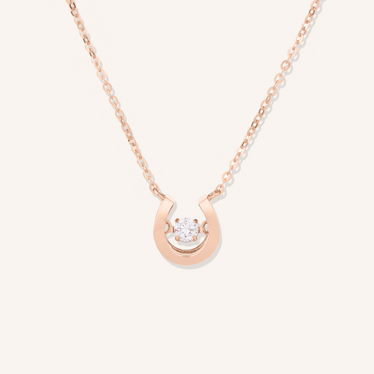 Dancing Stone Horseshoe Necklace