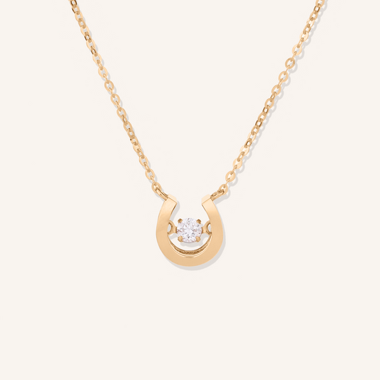 Dancing Stone Horseshoe Necklace