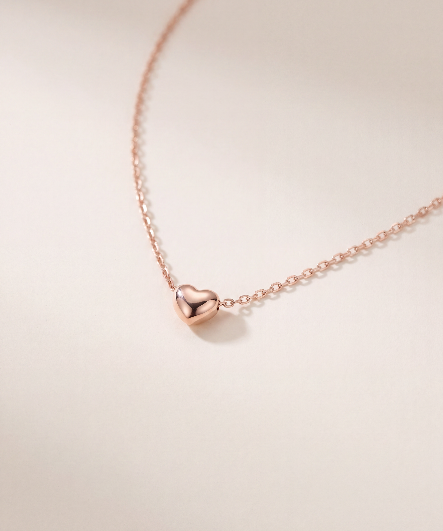 Puffed Heart Necklace