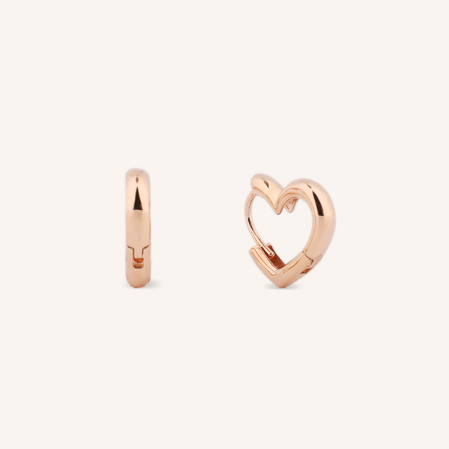 Heart Hoop Earrings